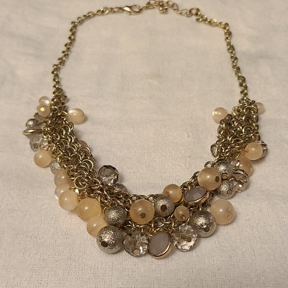 Necklace with bobbles gold color - Picture 2 of 4